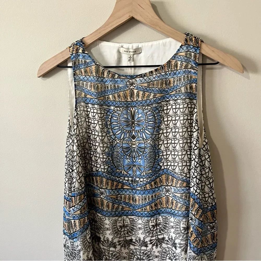 Max Studio Printed Shirt Dress - Picture 2 of 9